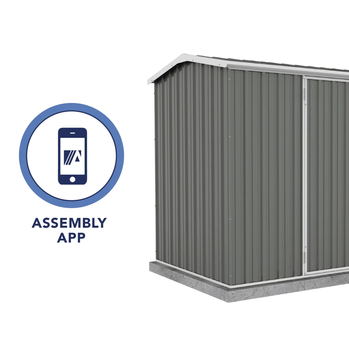 Absco | 10x10x7 ft Premier Metal Storage Shed - Image 6