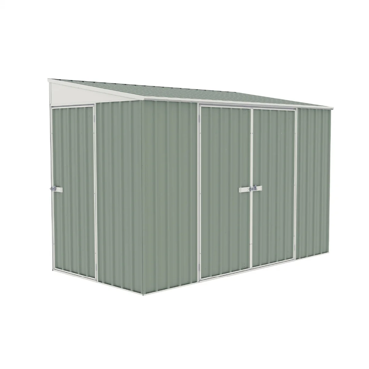 Absco | 10x5 ft Lean To Metal Bike Shed - Image 20
