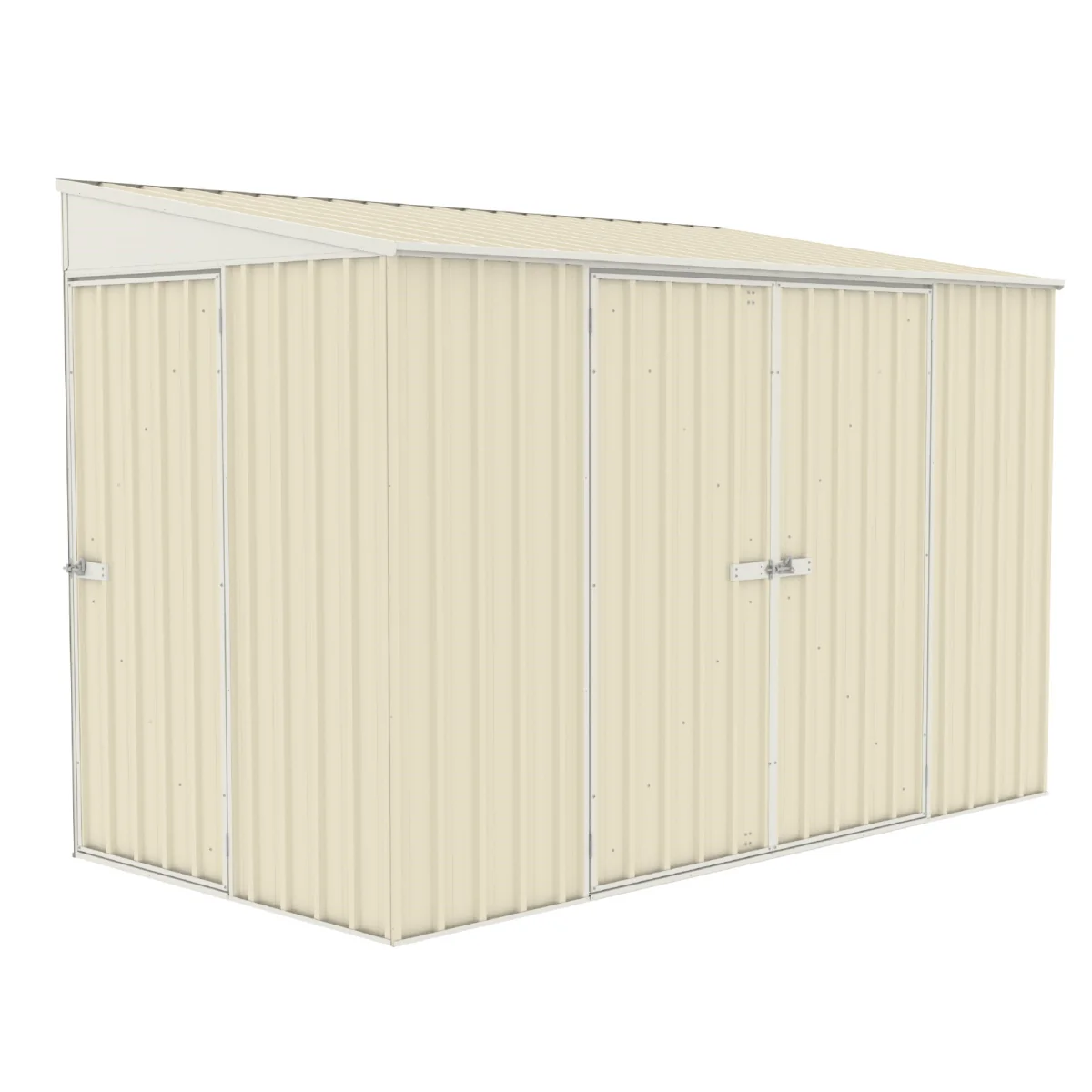 Absco | 10x5 ft Lean To Metal Bike Shed - Image 30