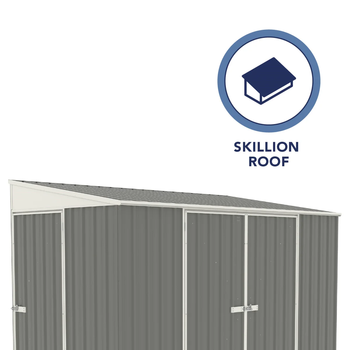 Absco | 10x5 ft Lean To Metal Bike Shed - Image 6