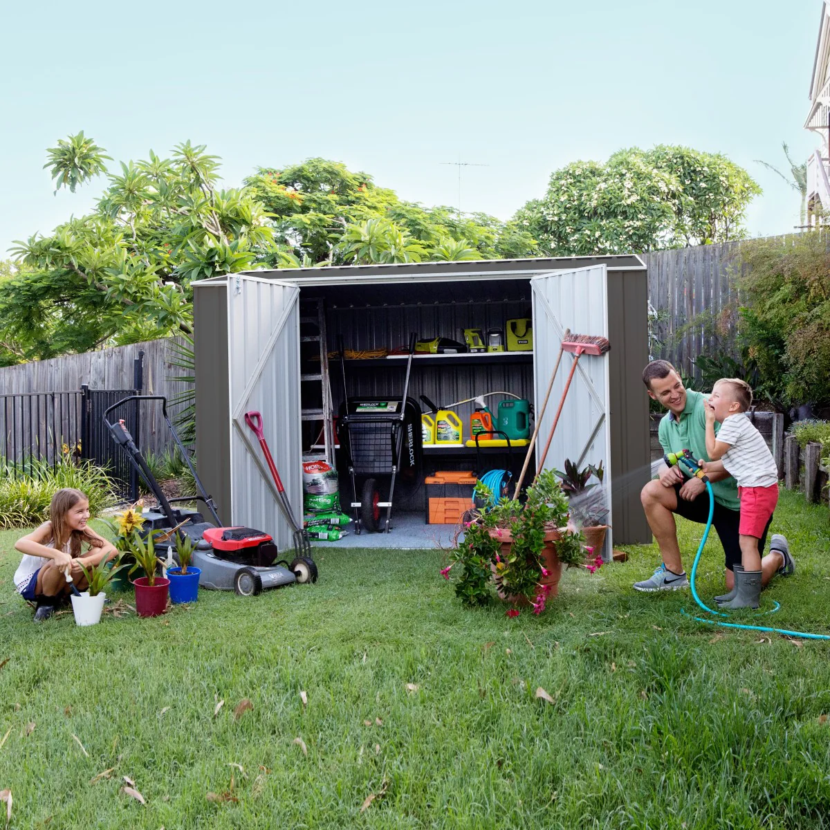 Absco | 10x5x6.5 ft Premier Metal Storage Shed - Image 4