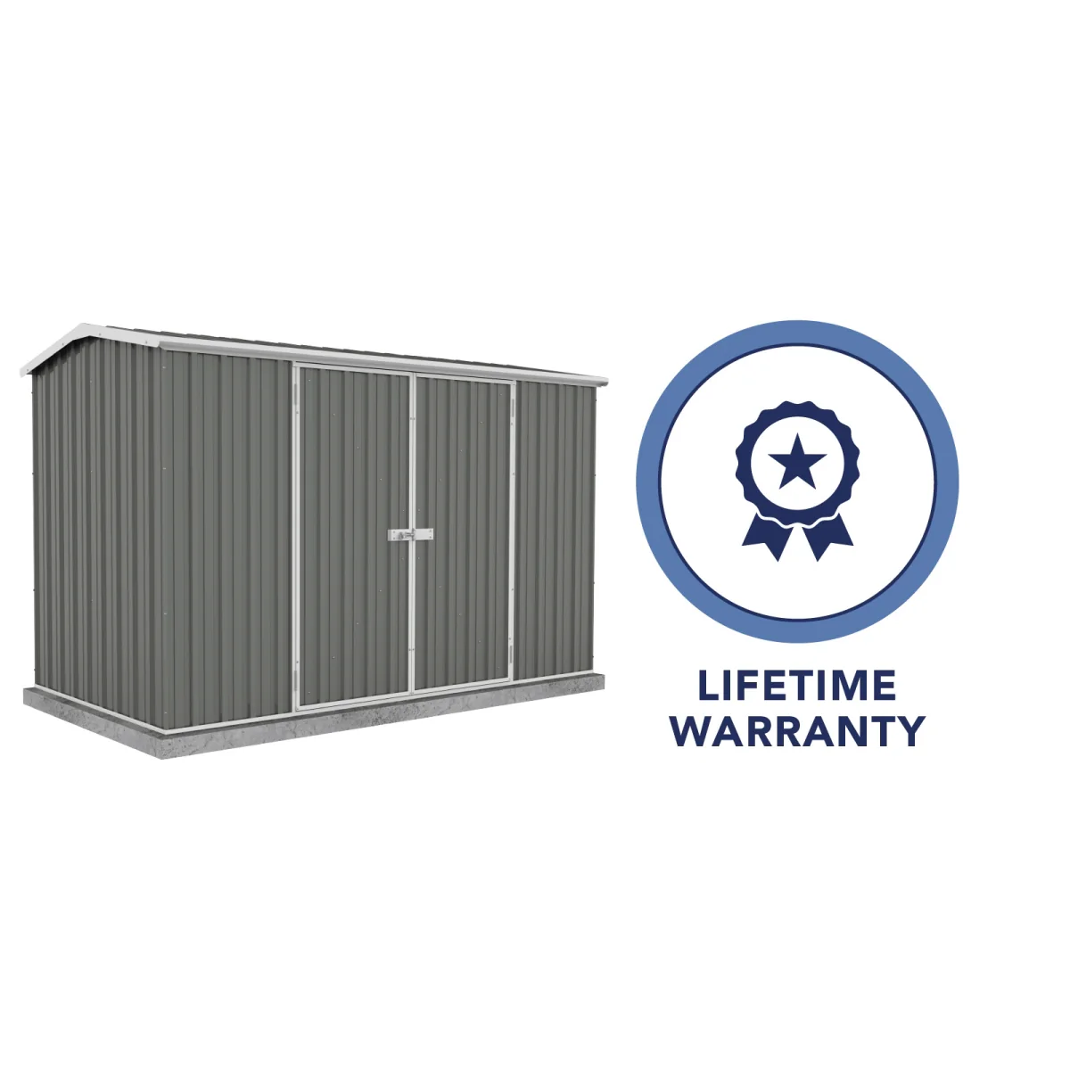 Absco | 10x5x6.5 ft Premier Metal Storage Shed - Image 6