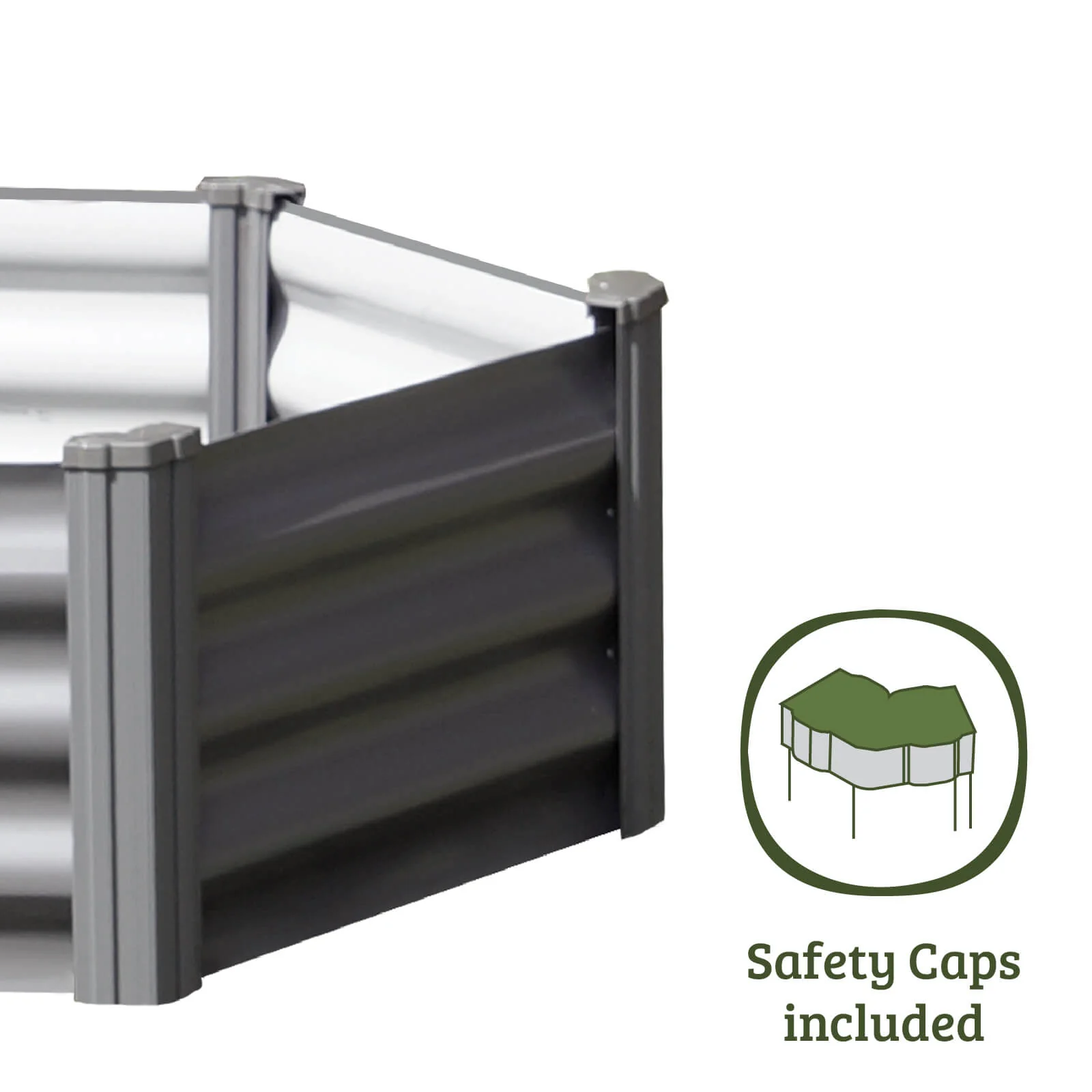 Absco | 39x39x12 in. Hex Metal Raised Garden Bed - Image 7