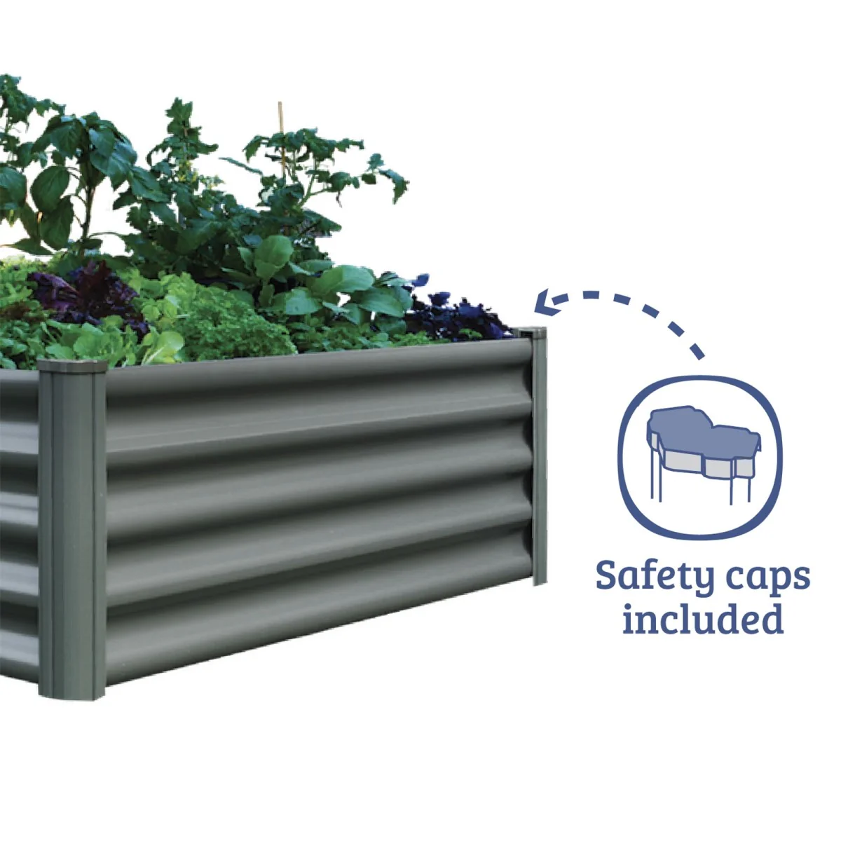 Absco | 4x3x1 ft Rectangle Raised Garden Bed - Image 5
