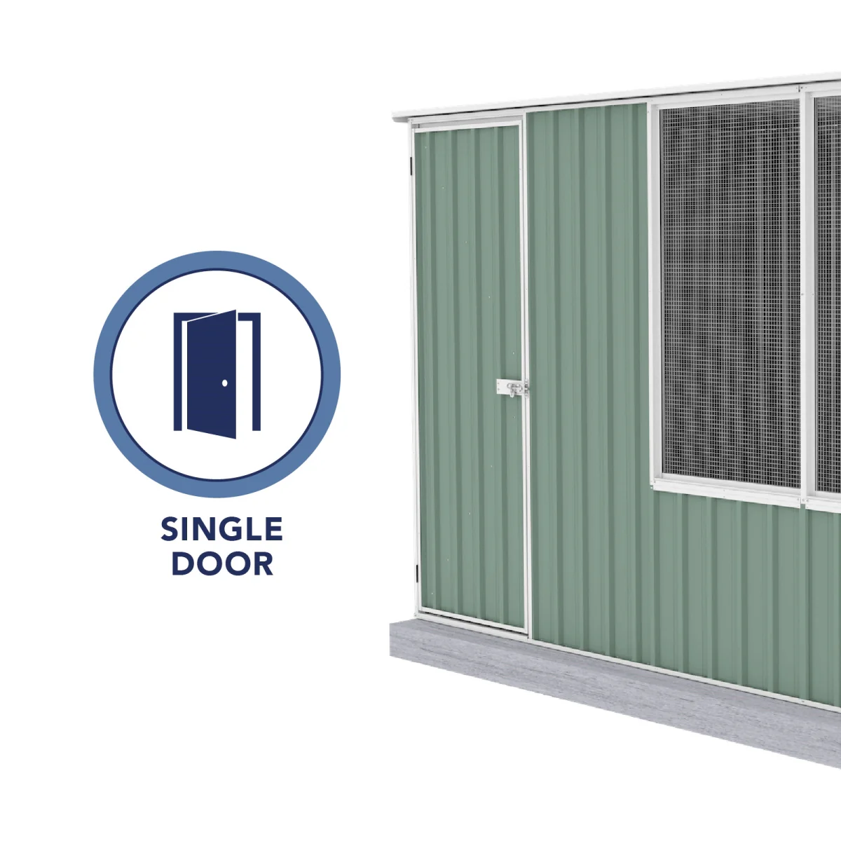 Absco | 5 ft Wide Chicken Coop - Pale Eucalypt - Image 13