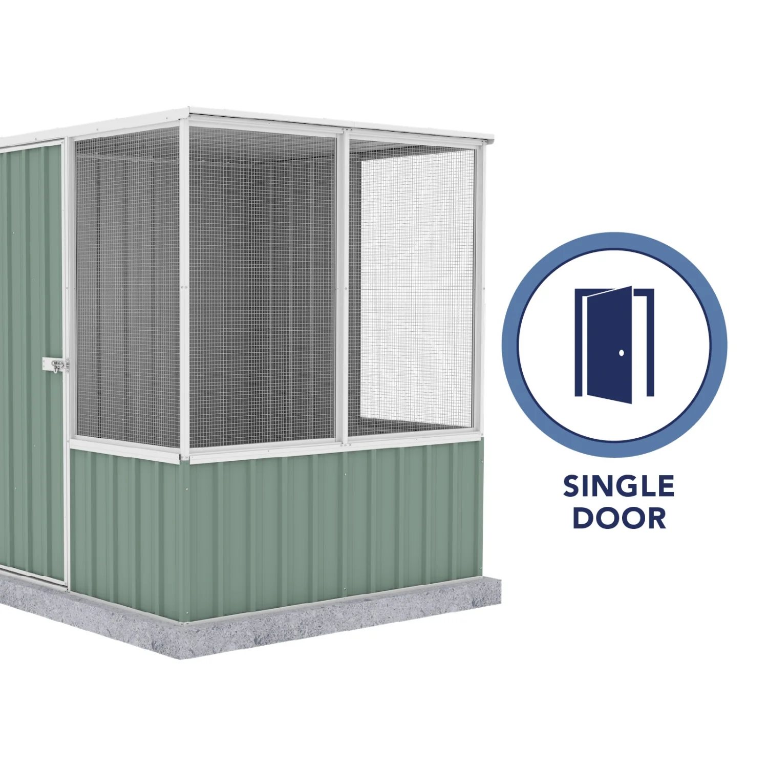 Absco | 5 ft Wide Chicken Coop - Pale Eucalypt - Image 5