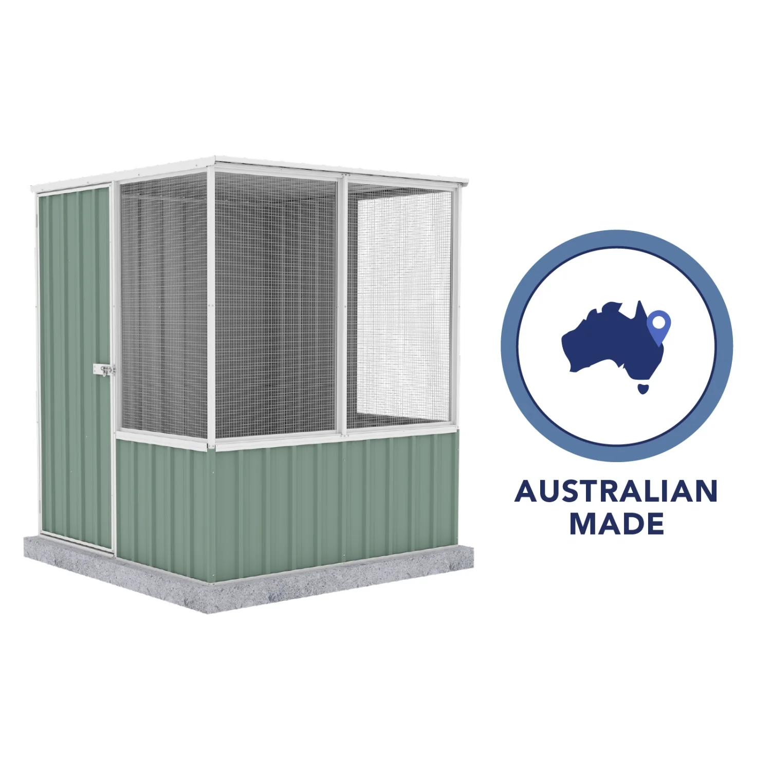Absco | 5 ft Wide Chicken Coop - Pale Eucalypt - Image 7
