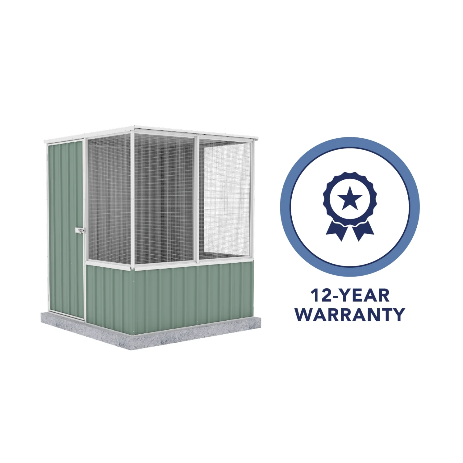 Absco | 5 ft Wide Chicken Coop - Pale Eucalypt - Image 8