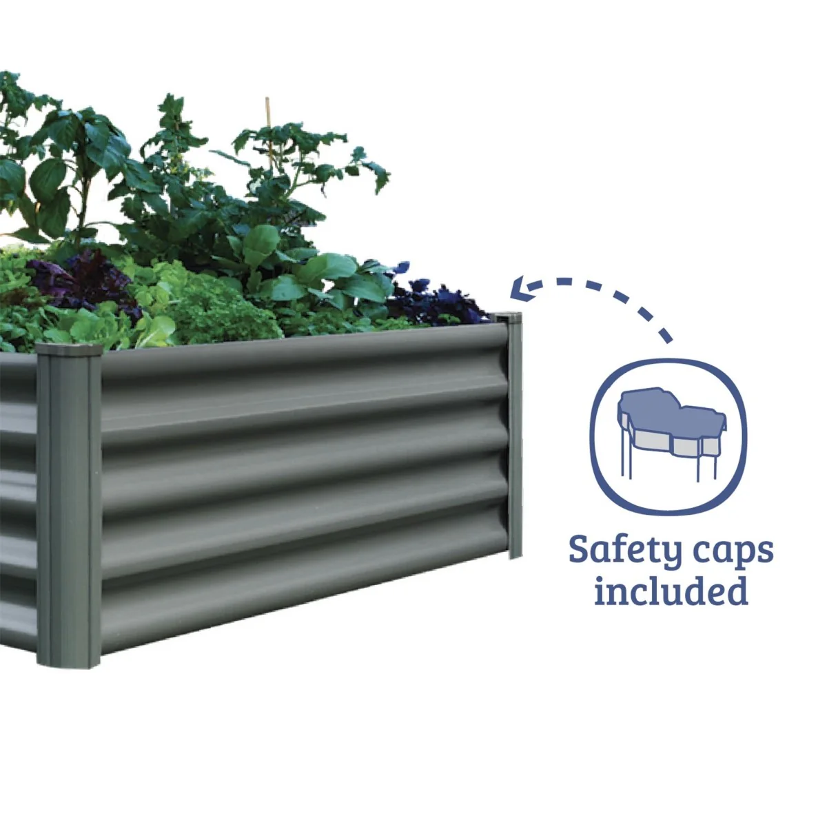 Absco | 6x3x1.3 ft Raised Garden Bed - Woodland Gray - Image 5