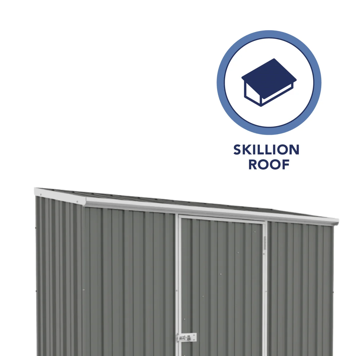 Absco | 7x2.5x6.5 ft Space Saver Metal Storage Shed - Image 3