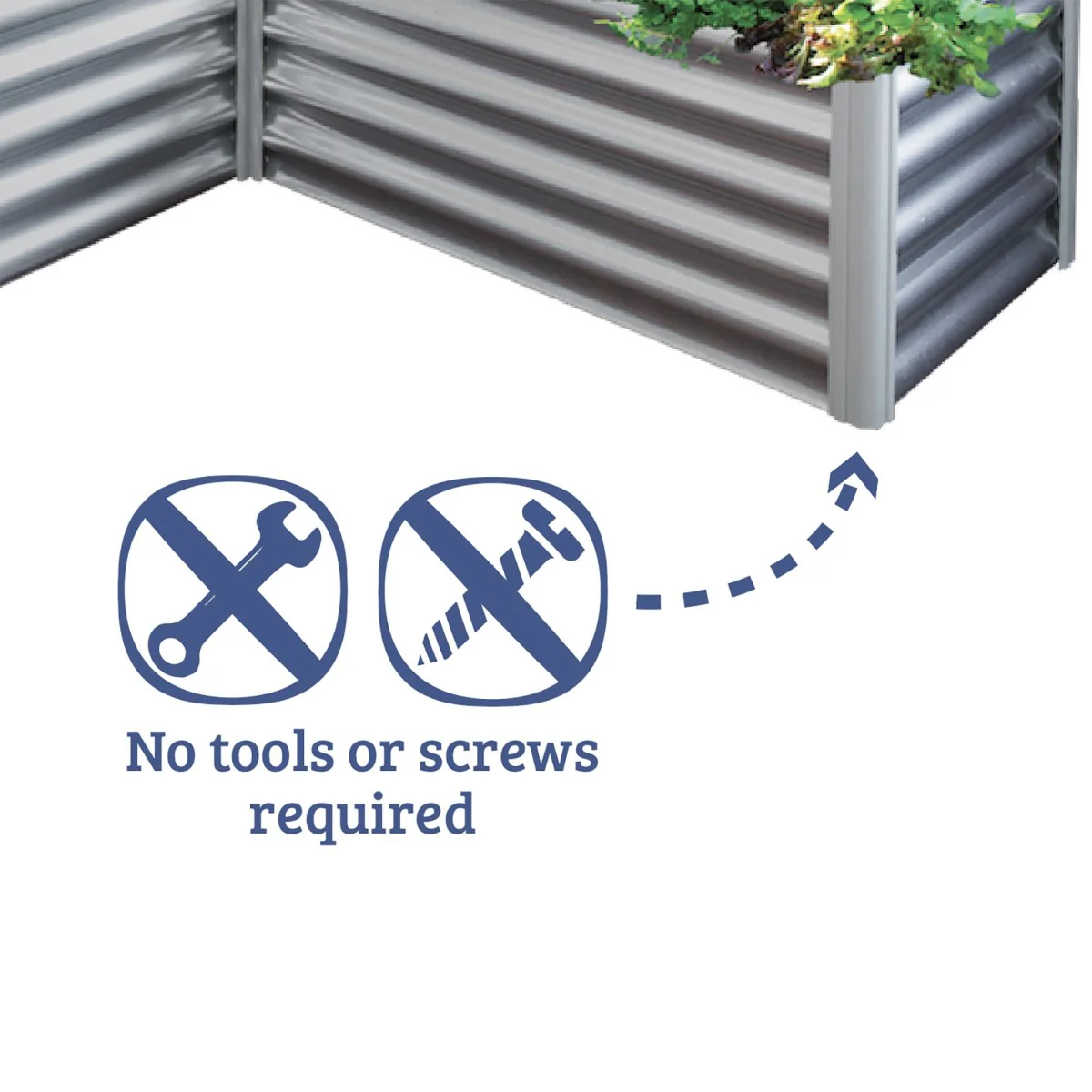 Absco | 4.9x4.9x1.3 ft L Shaped Raised Garden Bed - Woodland Gray - Image 5
