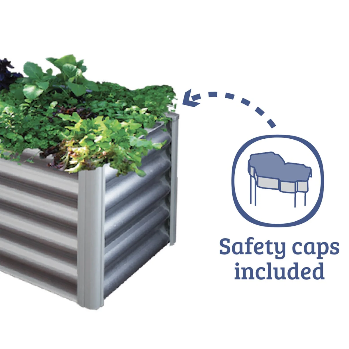 Absco | 4.9x4.9x1.3 ft L Shaped Raised Garden Bed - Woodland Gray - Image 7