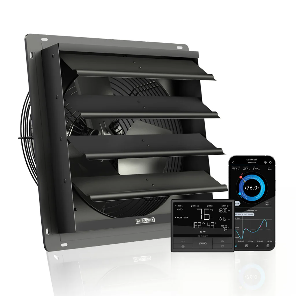AC Infinity | AIRLIFT Shutter Exhaust Ventilation Fan With Temperature Humidity Controller - Image 10