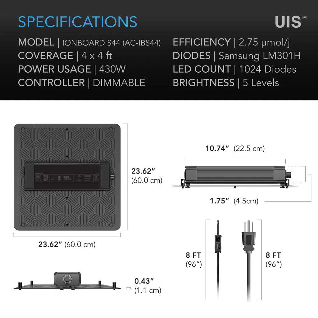 AC Infinity | IONBOARD Full Spectrum LED Grow Light with Samsung® LM301H Diodes - Image 11