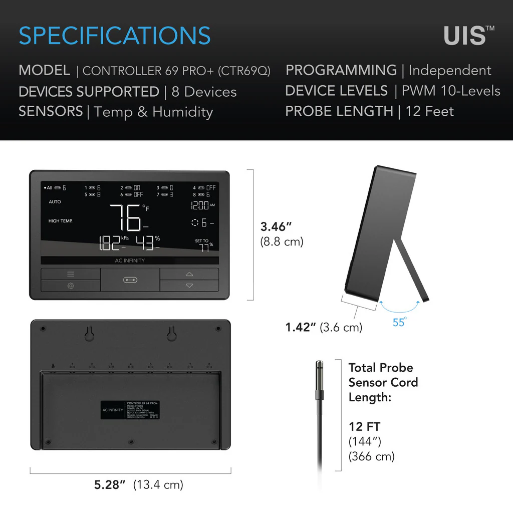 AC Infinity | Smart UIS Controllers (69 Pro + AI+) - Image 15