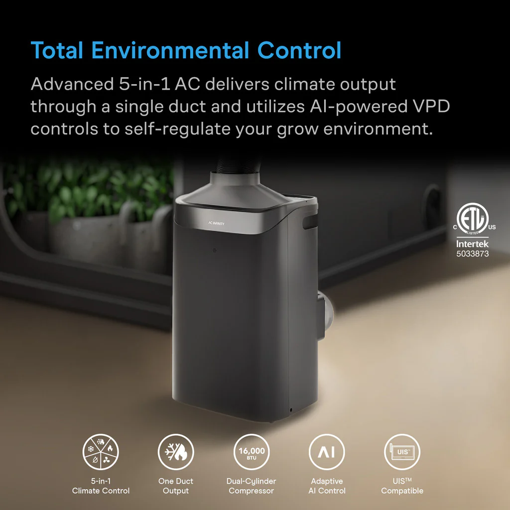 AC Infinity I TERRAFORM Series - Professional All-In-One Climate Control A/C - One-Duct Auto Switching - Image 8
