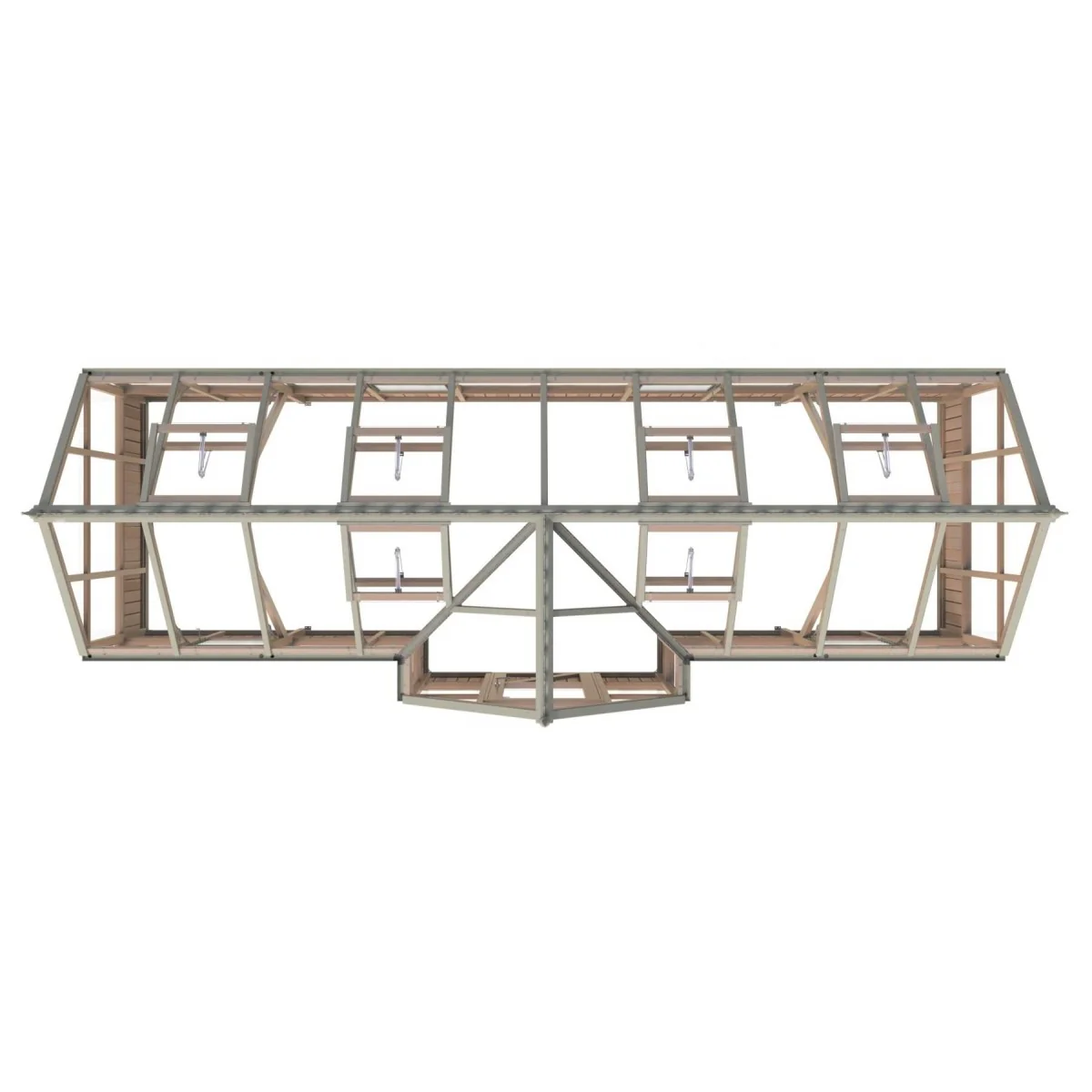 Alton | Durham Victorian Half Board Cedar Orangery With 3mm Tempered Glass Glazing - 7 ft. 4 in. Wide - Image 15
