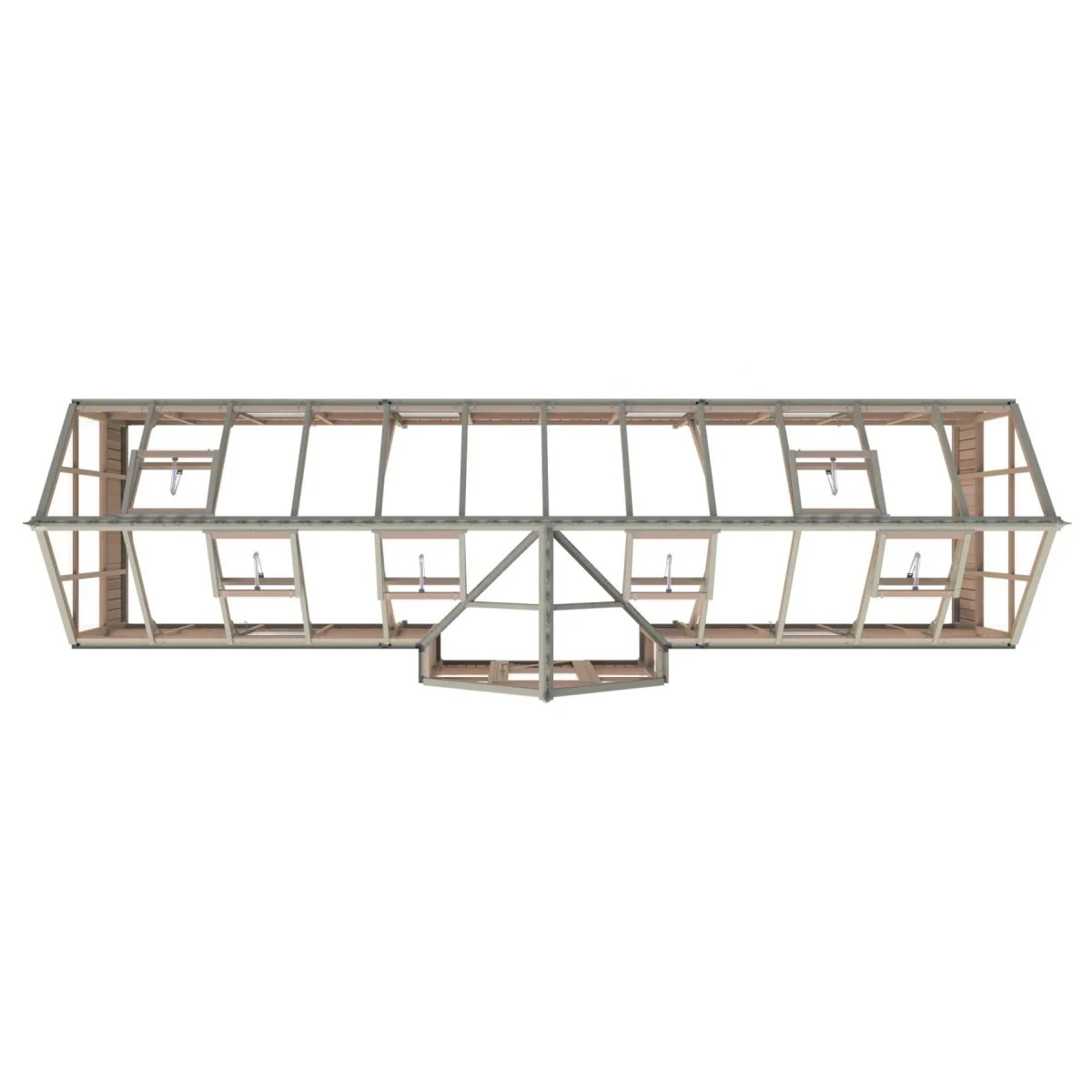 Alton | Durham Victorian Half Board Cedar Orangery With 3mm Tempered Glass Glazing - 7 ft. 4 in. Wide - Image 18