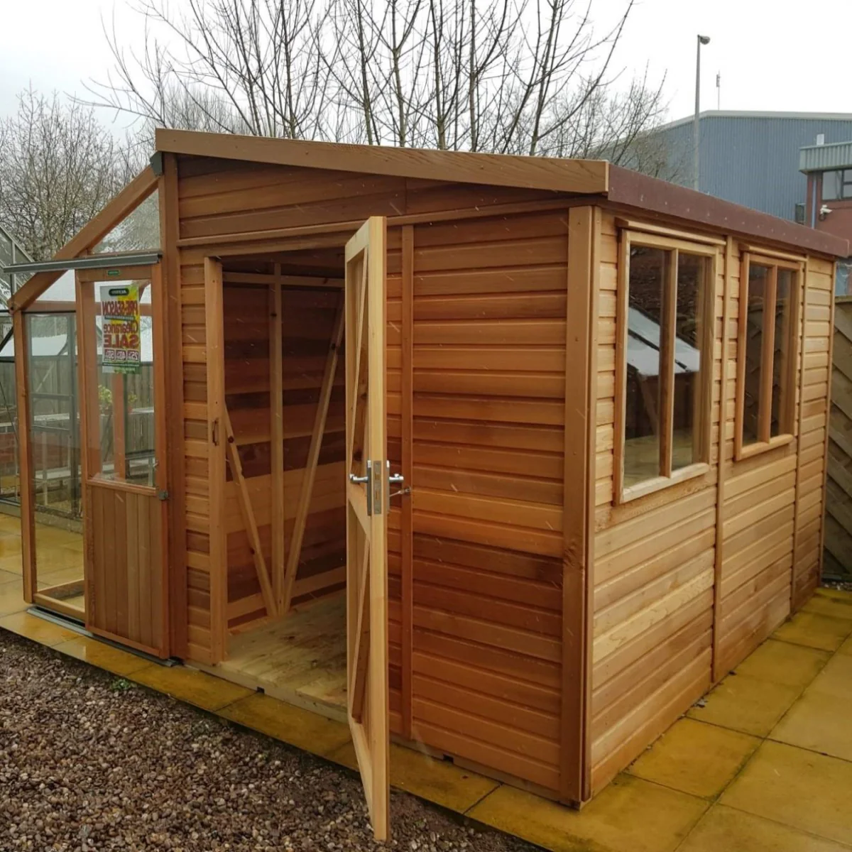 Alton | Fusion 10 Cedar Greenhouse & Storage Shed Combo - Image 6