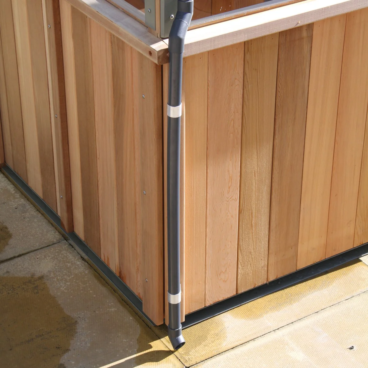 Alton | Cambridge Porch Victorian Half Board Cedar Orangery Greenhouse With 3mm Tempered Glass Glazing - 9 ft. 10 in. Wide - Image 18