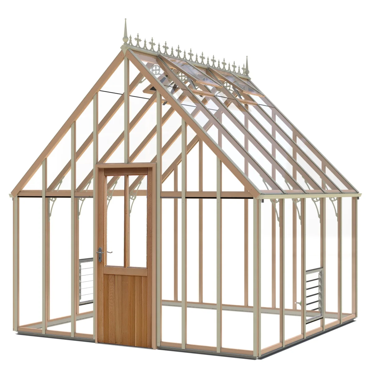 Alton | Lancing Victorian Cedar Glass Greenhouse With 3mm Tempered Glass Glazing - 10ft 9in Wide - Image 22
