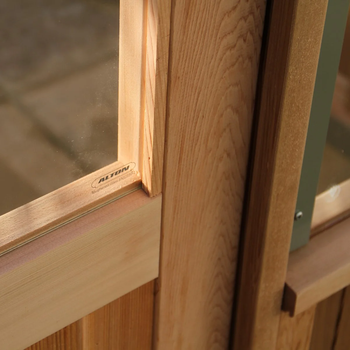 Alton | Durham Victorian Half Board Cedar Orangery With 3mm Tempered Glass Glazing - 7 ft. 4 in. Wide - Image 28