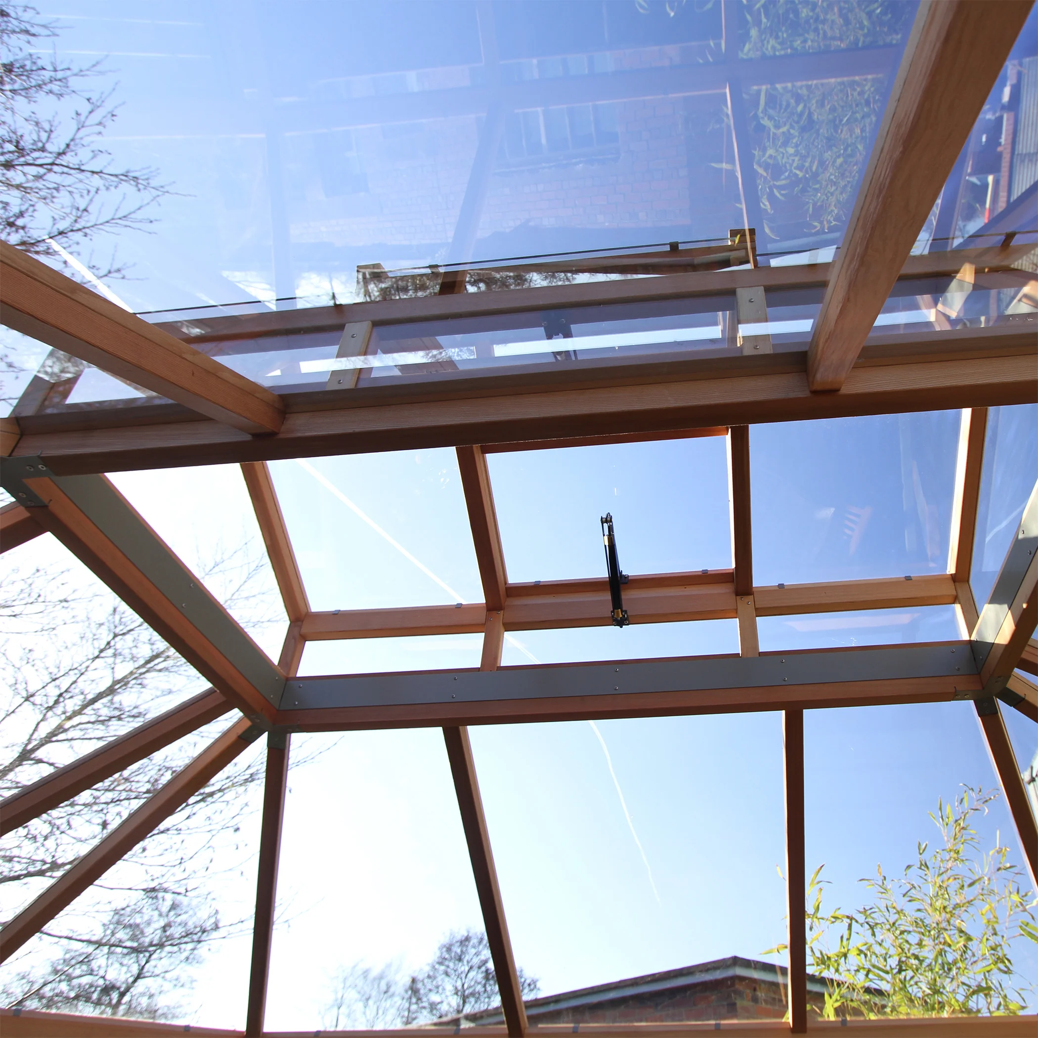 Alton | Octagonal Half Board Cedar Greenhouse With 3mm Tempered Glass Glazing - Image 14