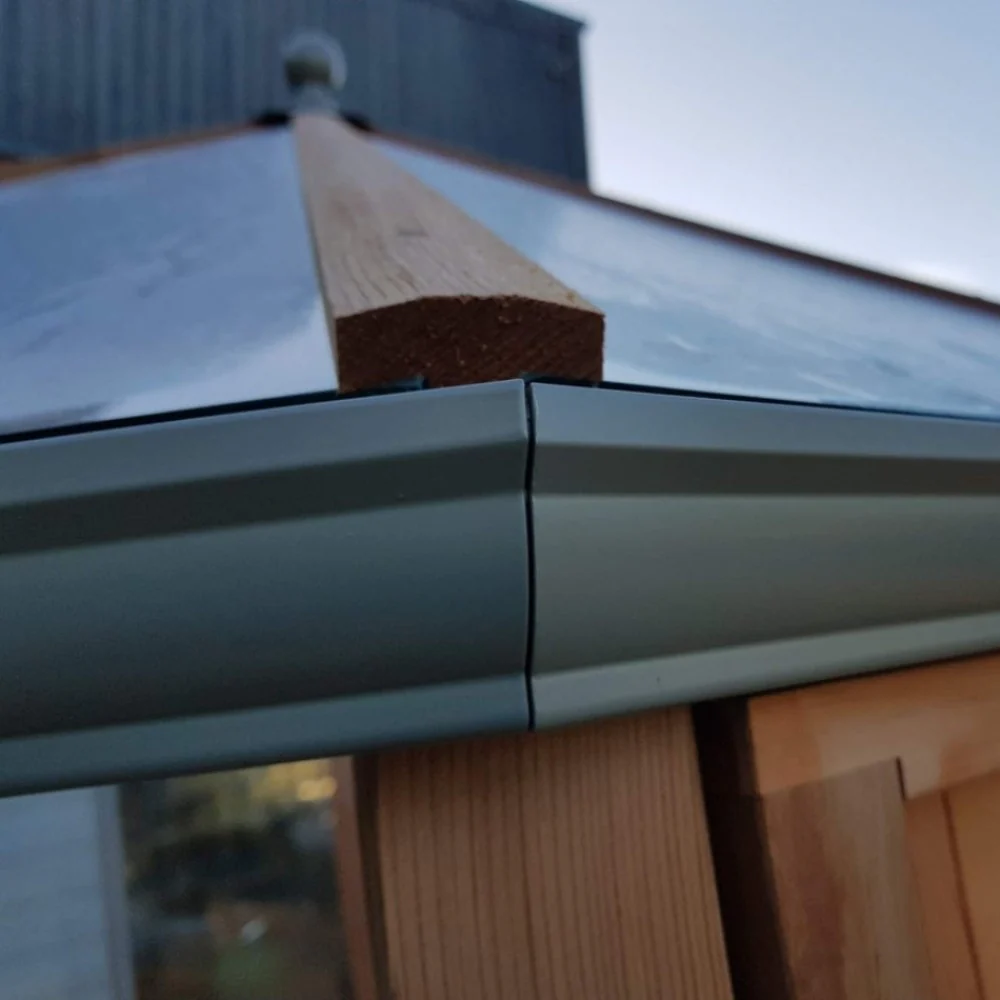 Alton | Octagonal Half Board Cedar Greenhouse With 3mm Tempered Glass Glazing - Image 8