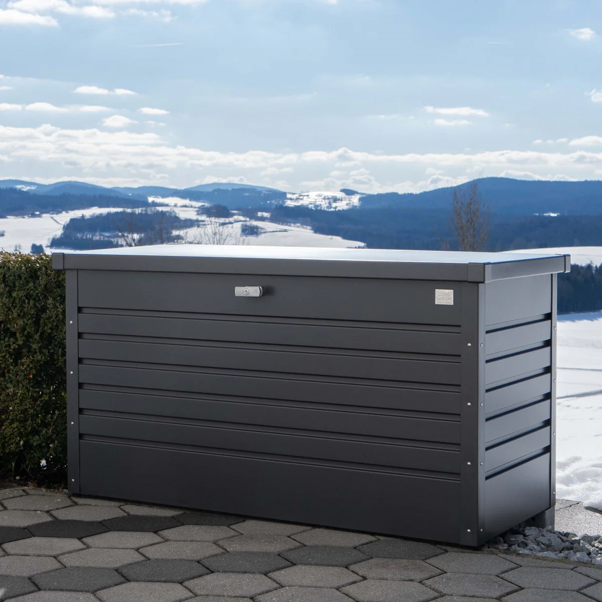 Biohort | 120 Gallon Leisure Time Deck Box - Dark Gray - Image 7