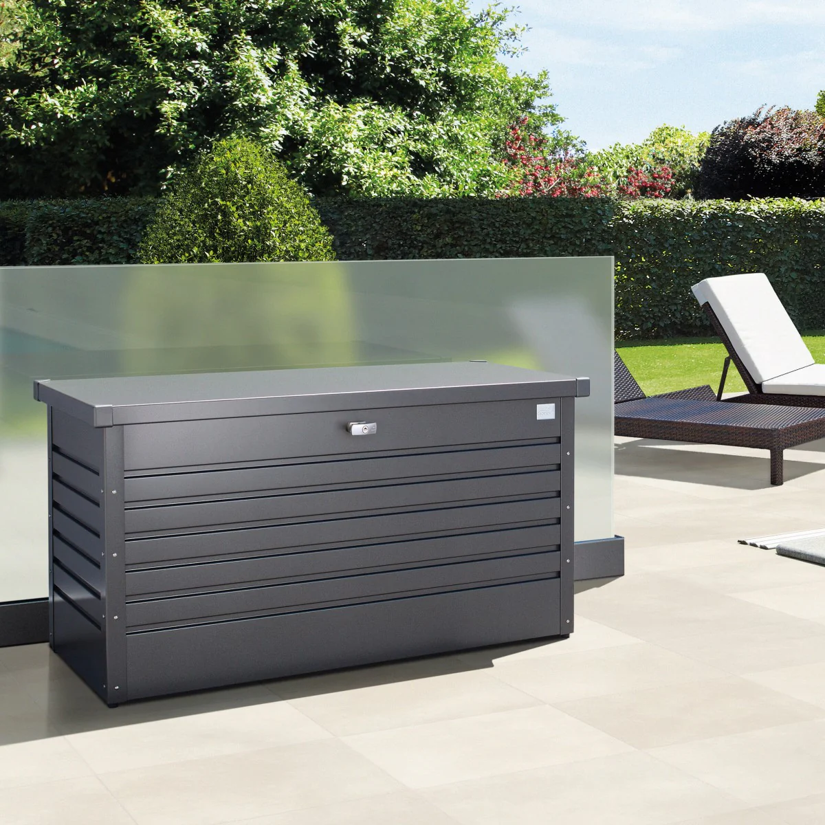 Biohort | 51 Gallon Leisure Time Deck Box - Dark Gray - Image 5