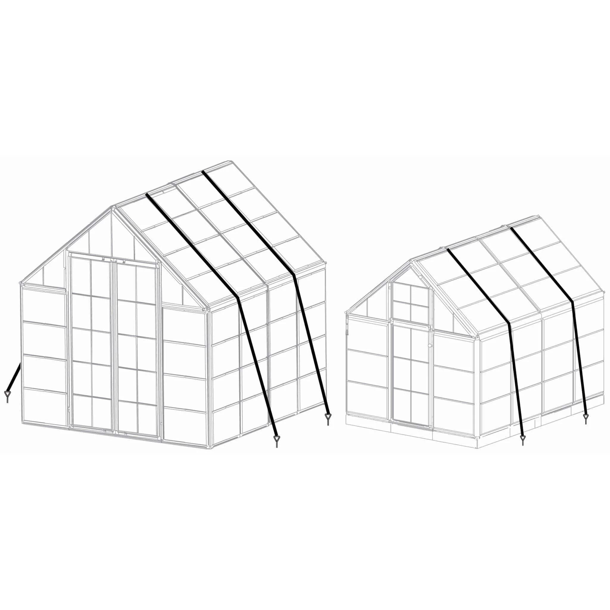 Palram - Canopia | Anchor Kit for Palram - Canopia Snap & Grow Greenhouses - Image 5