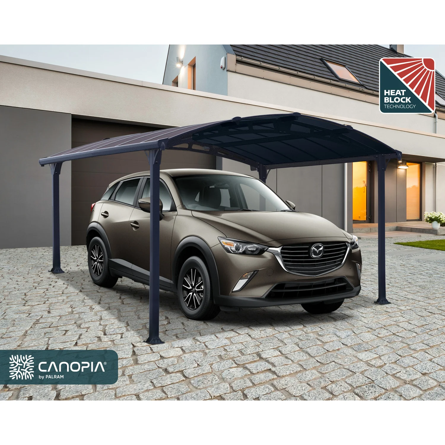 Palram - Canopia | Arcadia 5000 Carport 12x14x8 ft - Image 11