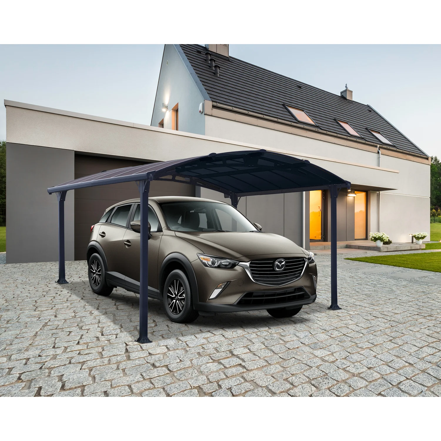 Palram - Canopia | Arcadia 5000 Carport 12x14x8 ft - Image 3