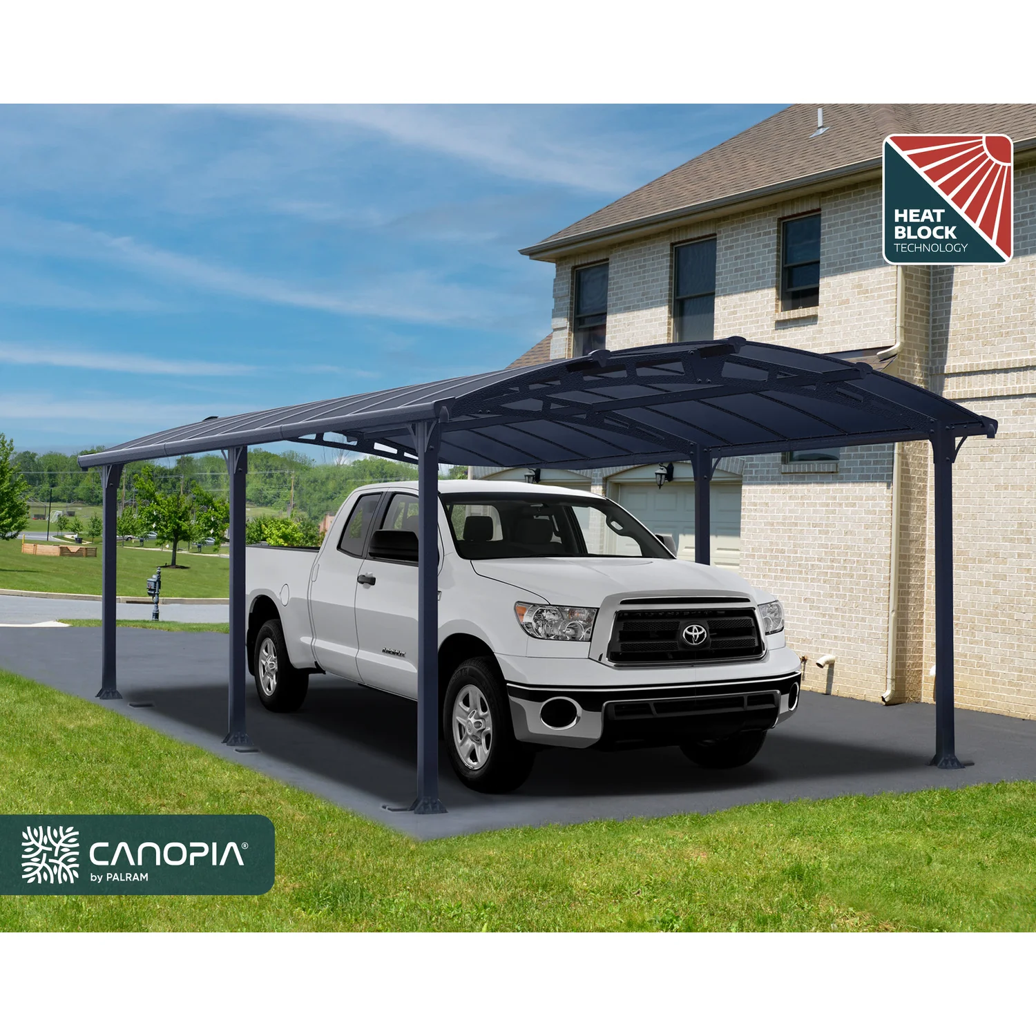 Palram - Canopia | Arcadia 5000 Carport 12x21x8 ft - Image 13