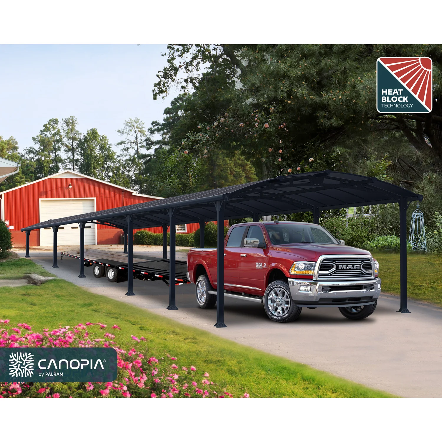 Palram - Canopia | Arcadia 5000 Carport 12x42x8 ft - Image 10