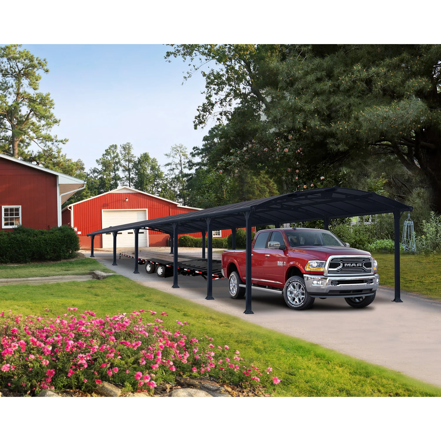 Palram - Canopia | Arcadia 5000 Carport 12x42x8 ft - Image 7