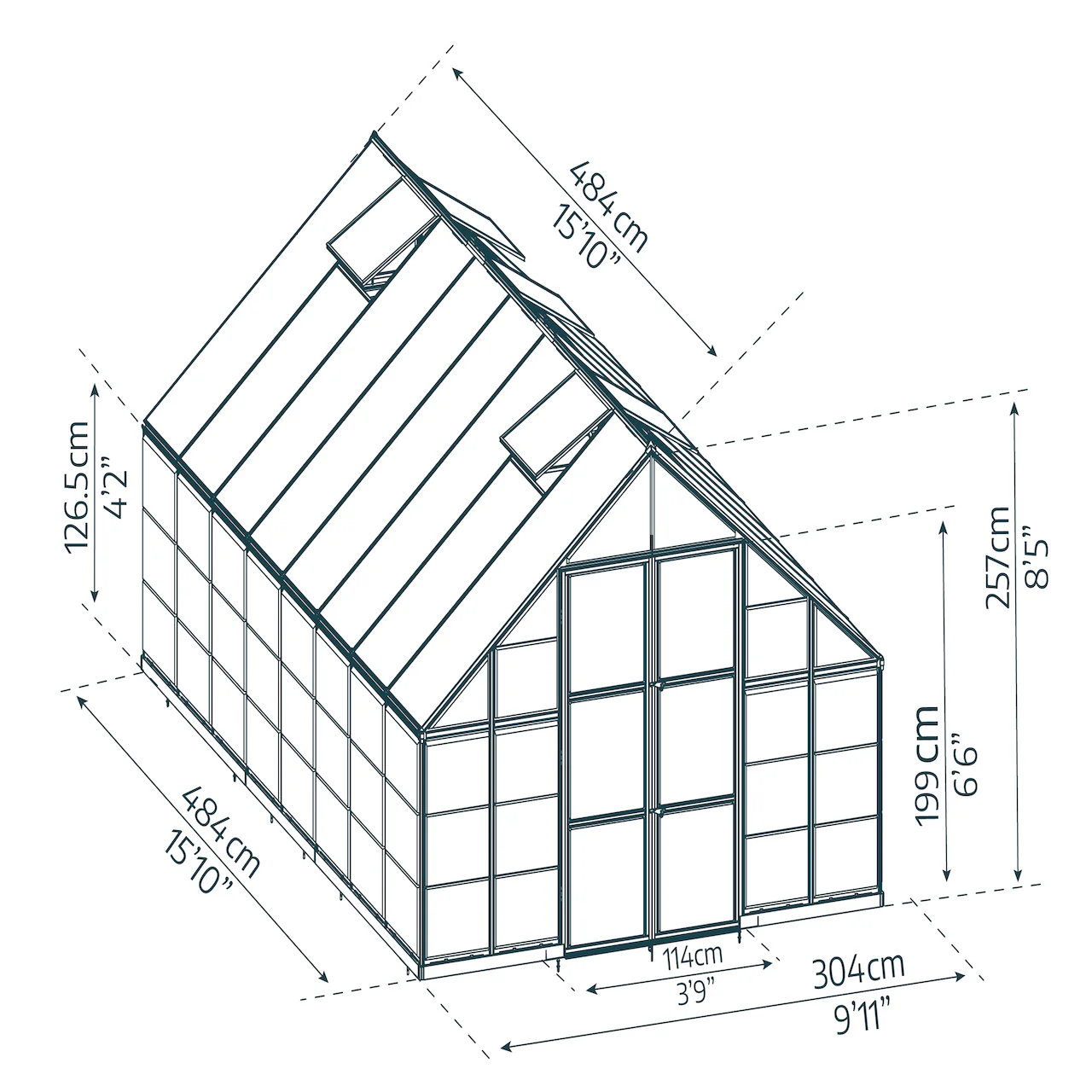 Palram - Canopia | Balance Greenhouse Kit With Clear 0.8mm Polycarbonate Glazing - Image 37