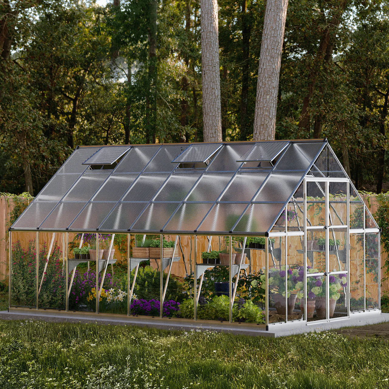 Palram - Canopia | Balance Greenhouse Kit With Clear 0.8mm Polycarbonate Glazing - Image 38