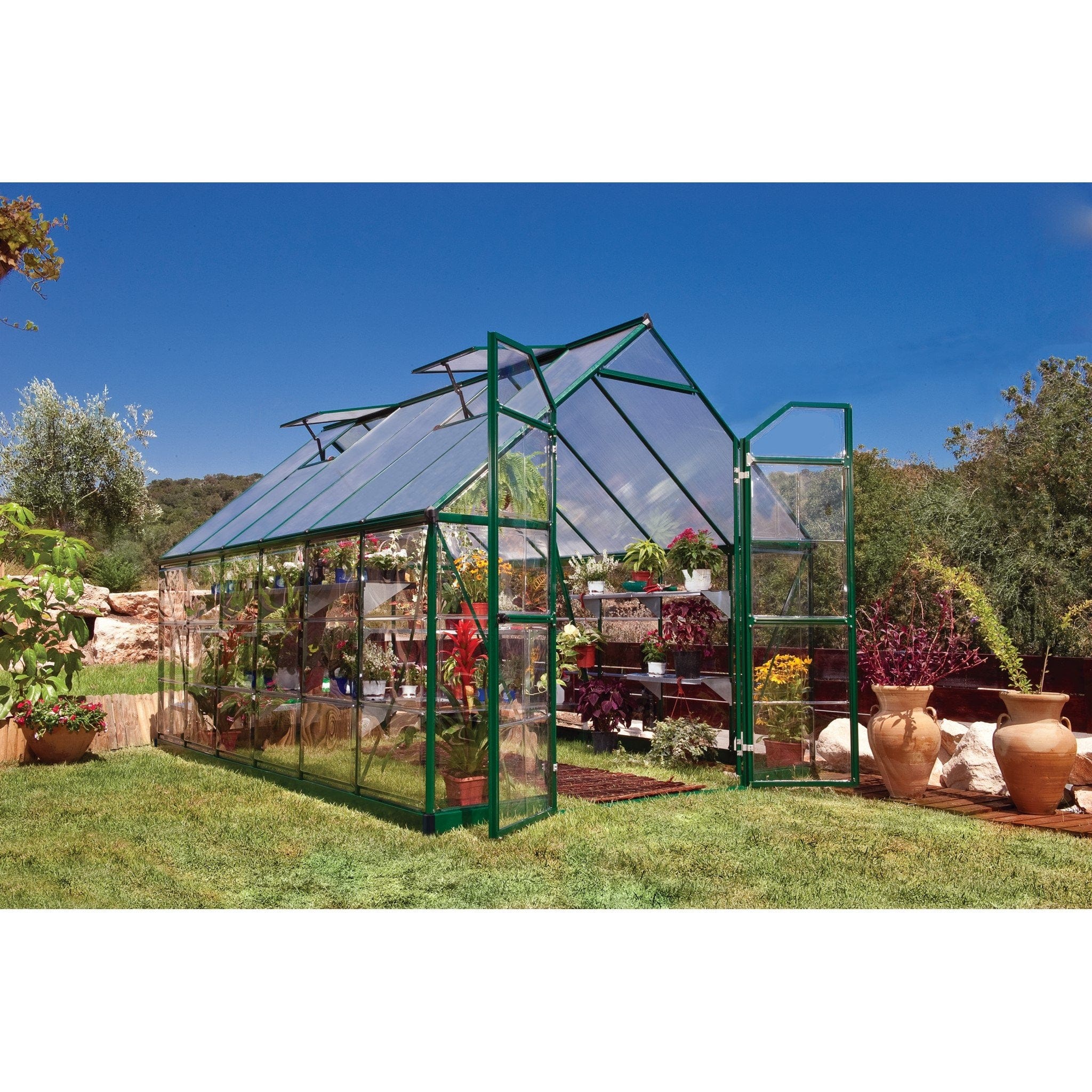Palram - Canopia | Balance Greenhouse Kit With Clear 0.8mm Polycarbonate Glazing - Image 4