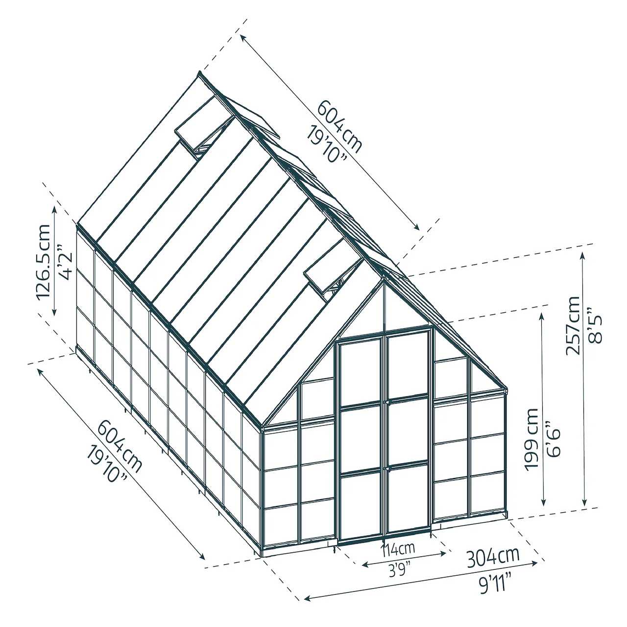 Palram - Canopia | Balance Greenhouse Kit With Clear 0.8mm Polycarbonate Glazing - Image 42