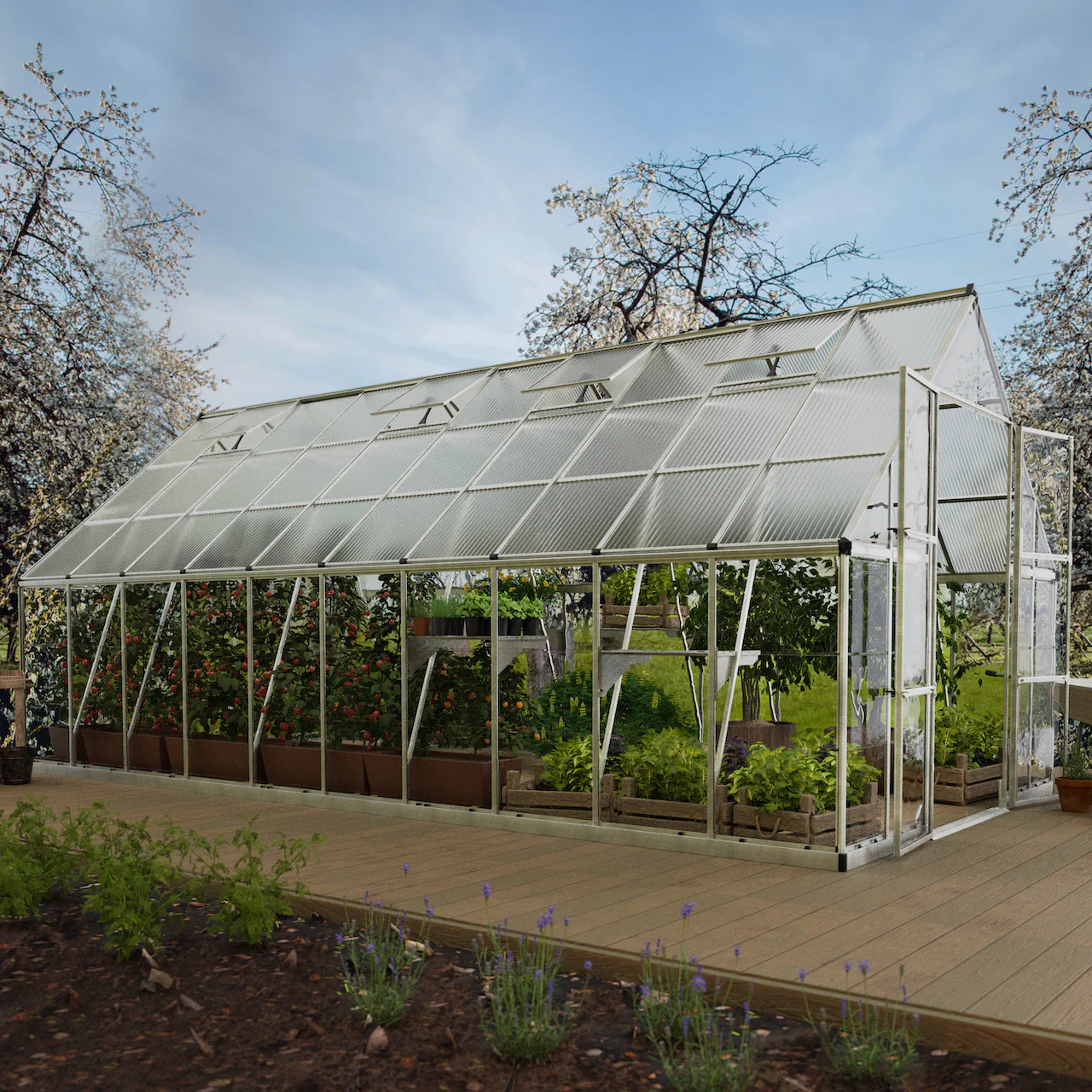Palram - Canopia | Balance Greenhouse Kit With Clear 0.8mm Polycarbonate Glazing - Image 44