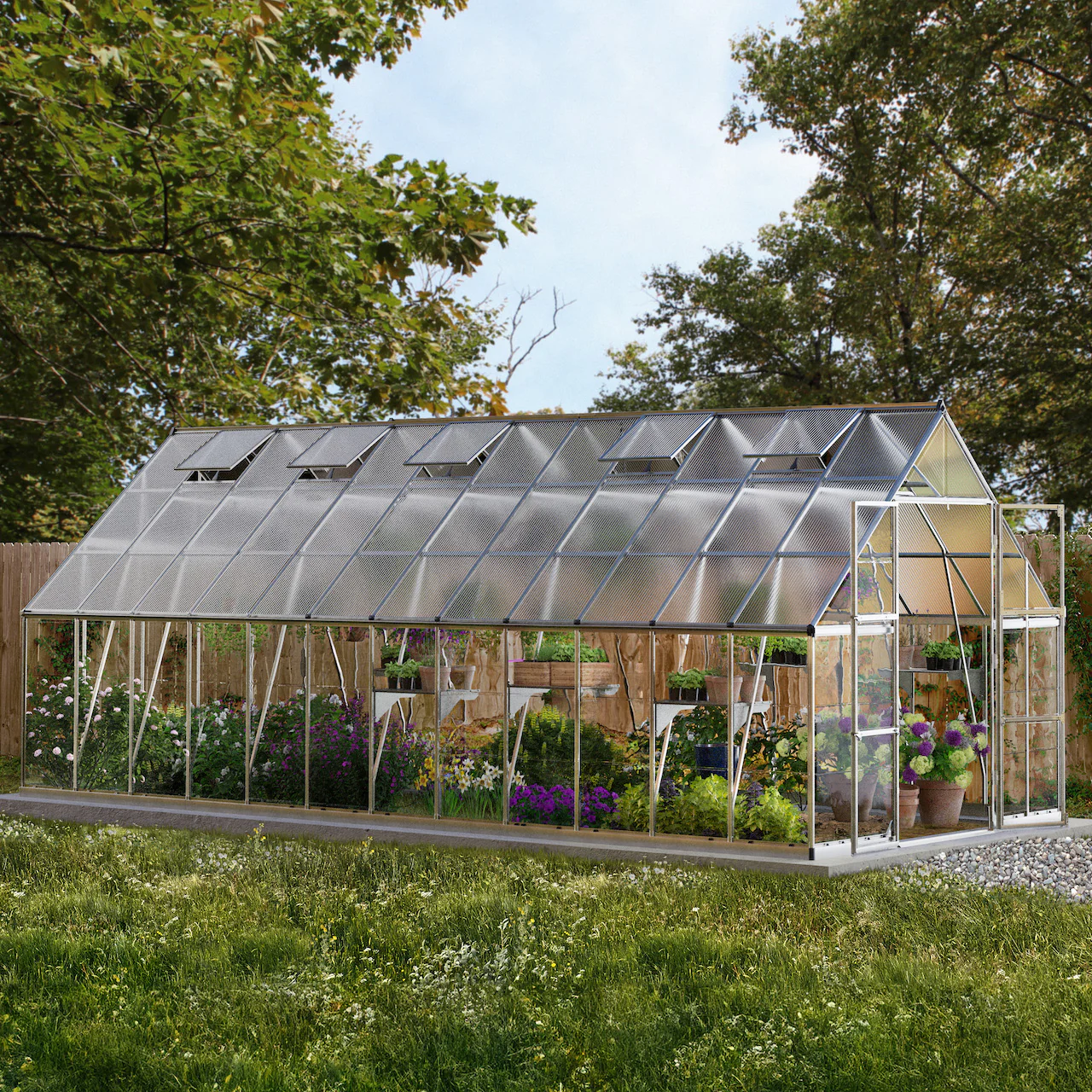 Palram - Canopia | Balance Greenhouse Kit With Clear 0.8mm Polycarbonate Glazing - Image 48