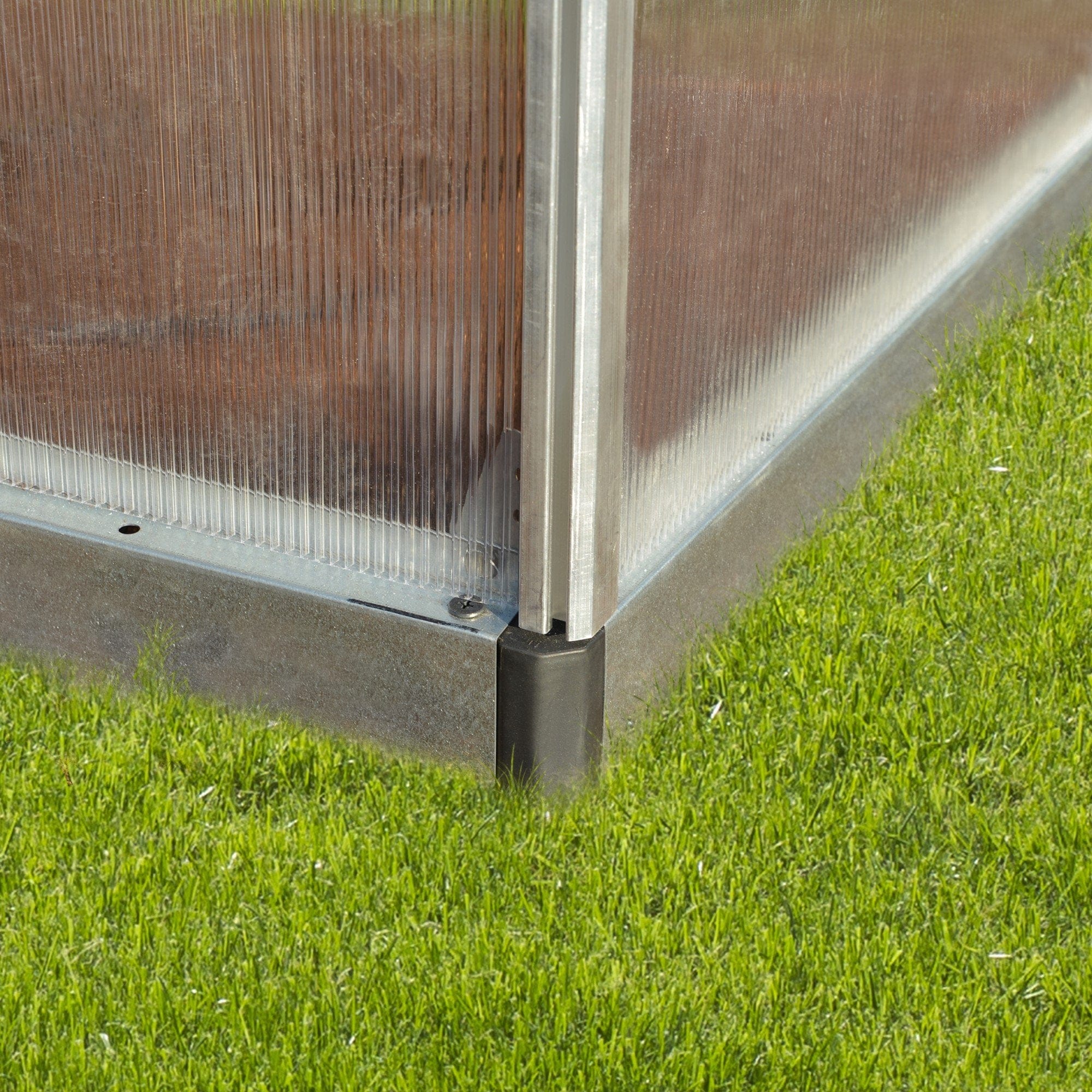 Palram - Canopia | Bella Greenhouse 8 ft Wide - Silver With 6mm Twin-wall Polycarbonate Glazing - Image 11