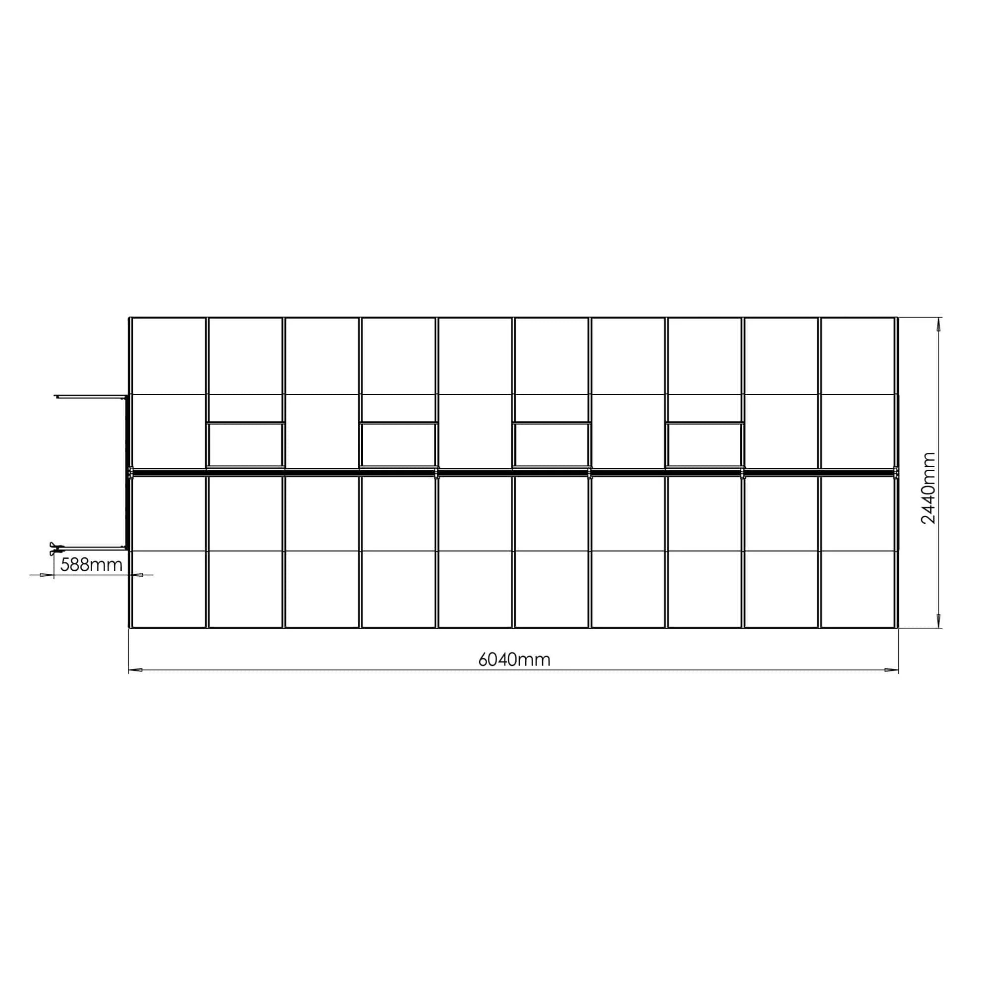 Palram - Canopia | Bella Greenhouse 8 ft Wide - Silver With 6mm Twin-wall Polycarbonate Glazing - Image 26