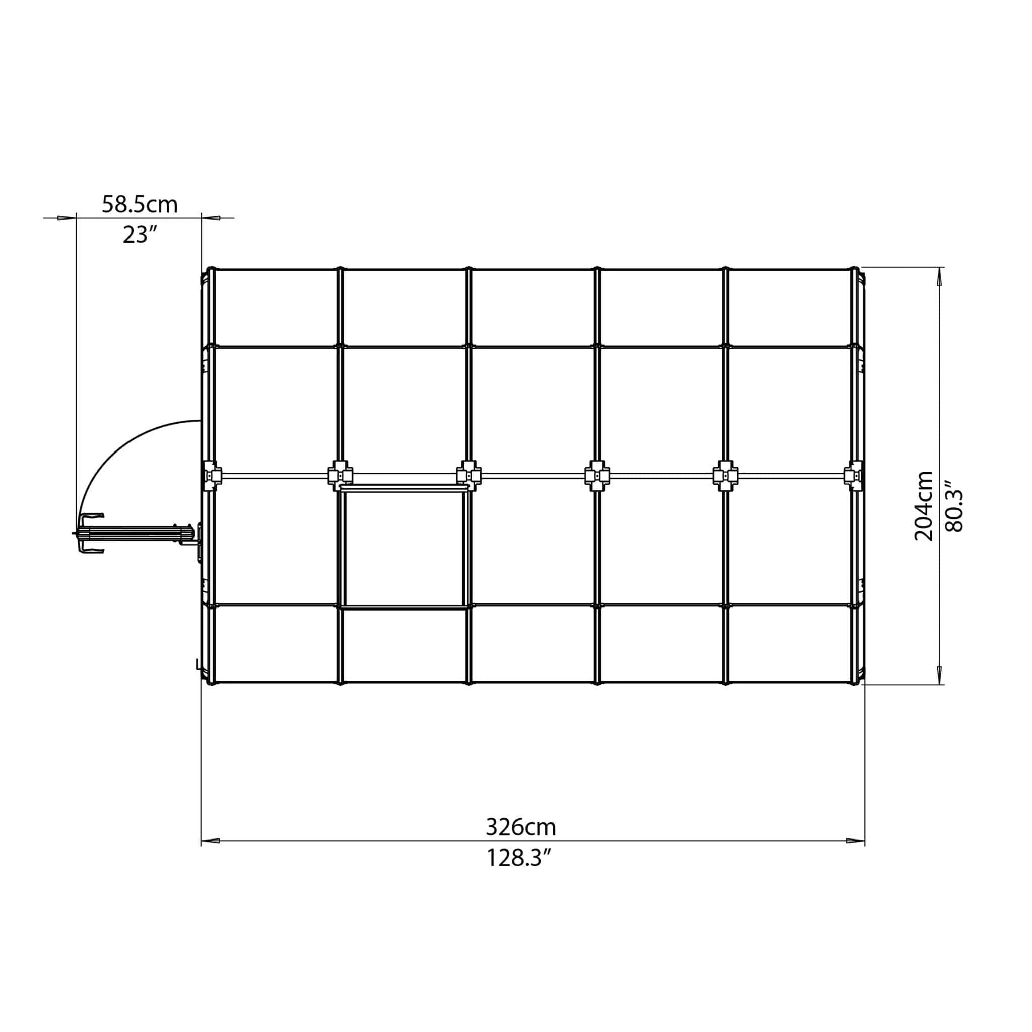 Palram - Canopia | EcoGrow Greenhouse Kit - 6 ft Wide - Green With 6mm Twin-wall Polycarbonate Glazing - Image 16