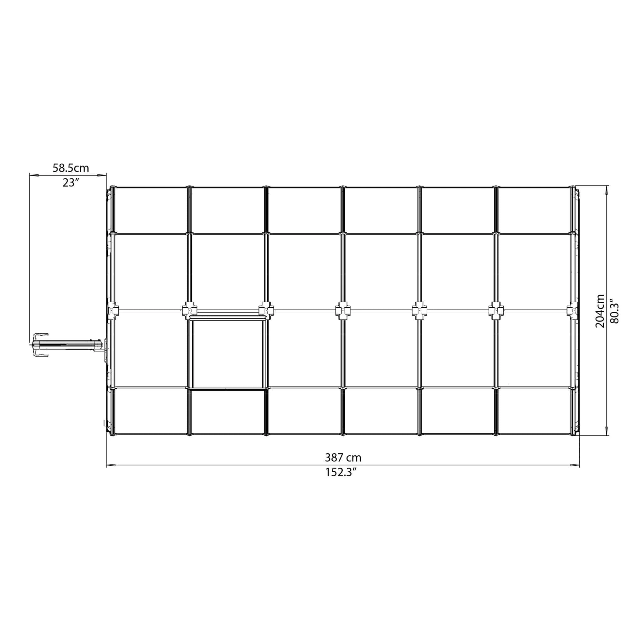 Palram - Canopia | EcoGrow Greenhouse Kit - 6 ft Wide - Green With 6mm Twin-wall Polycarbonate Glazing - Image 21