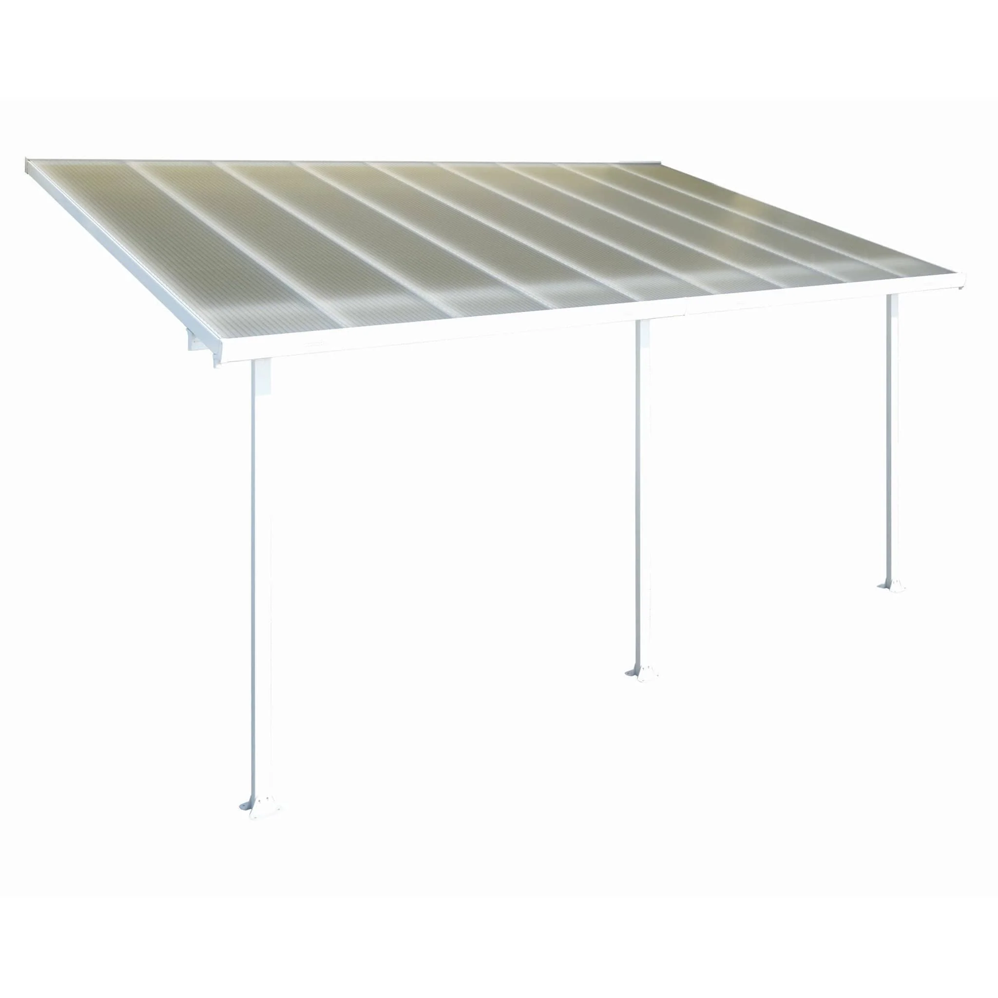 Palram - Canopia | 13 ft Wide Feria Patio Cover - White Clear - Image 3