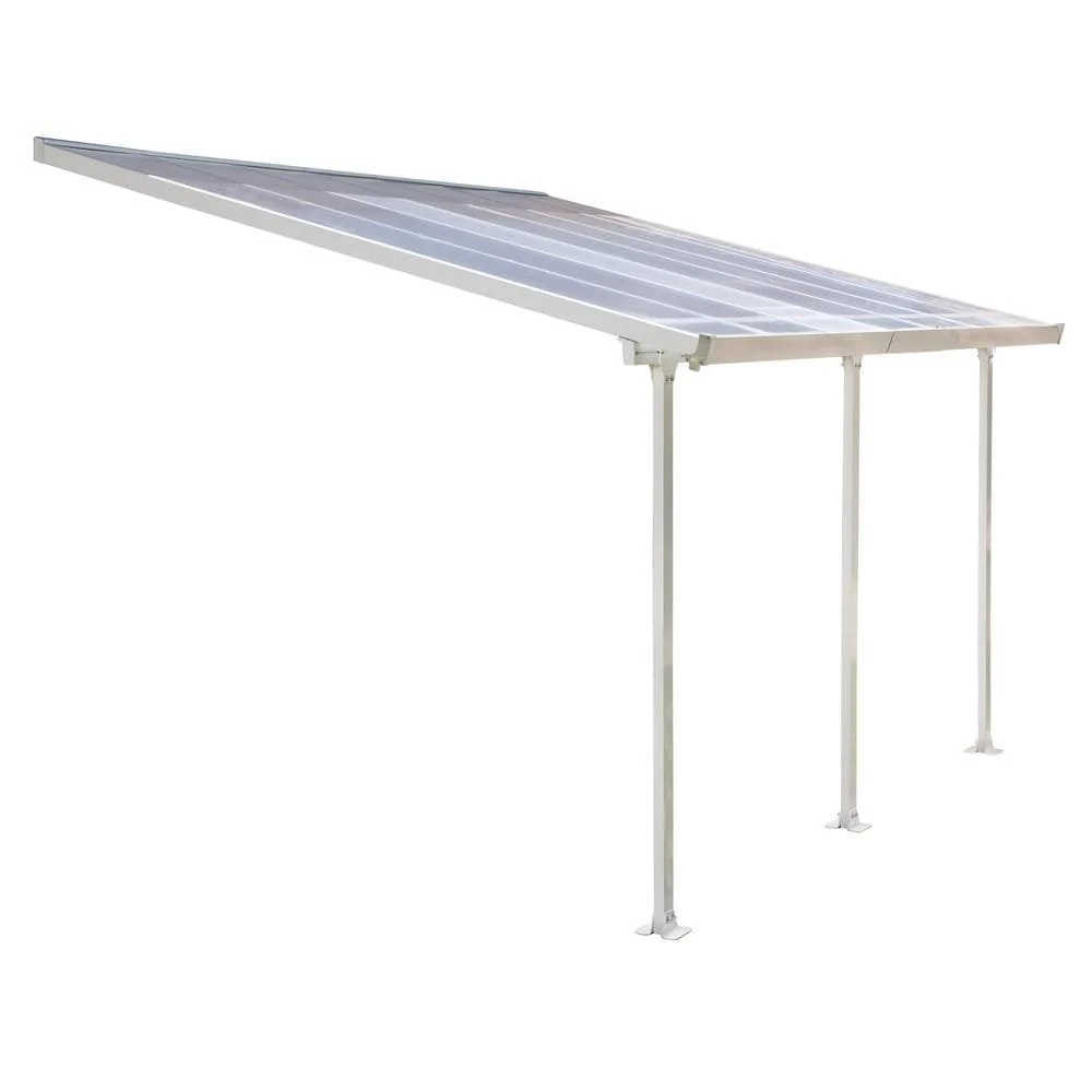 Palram - Canopia | 13 ft Wide Feria Patio Cover - White Clear - Image 4