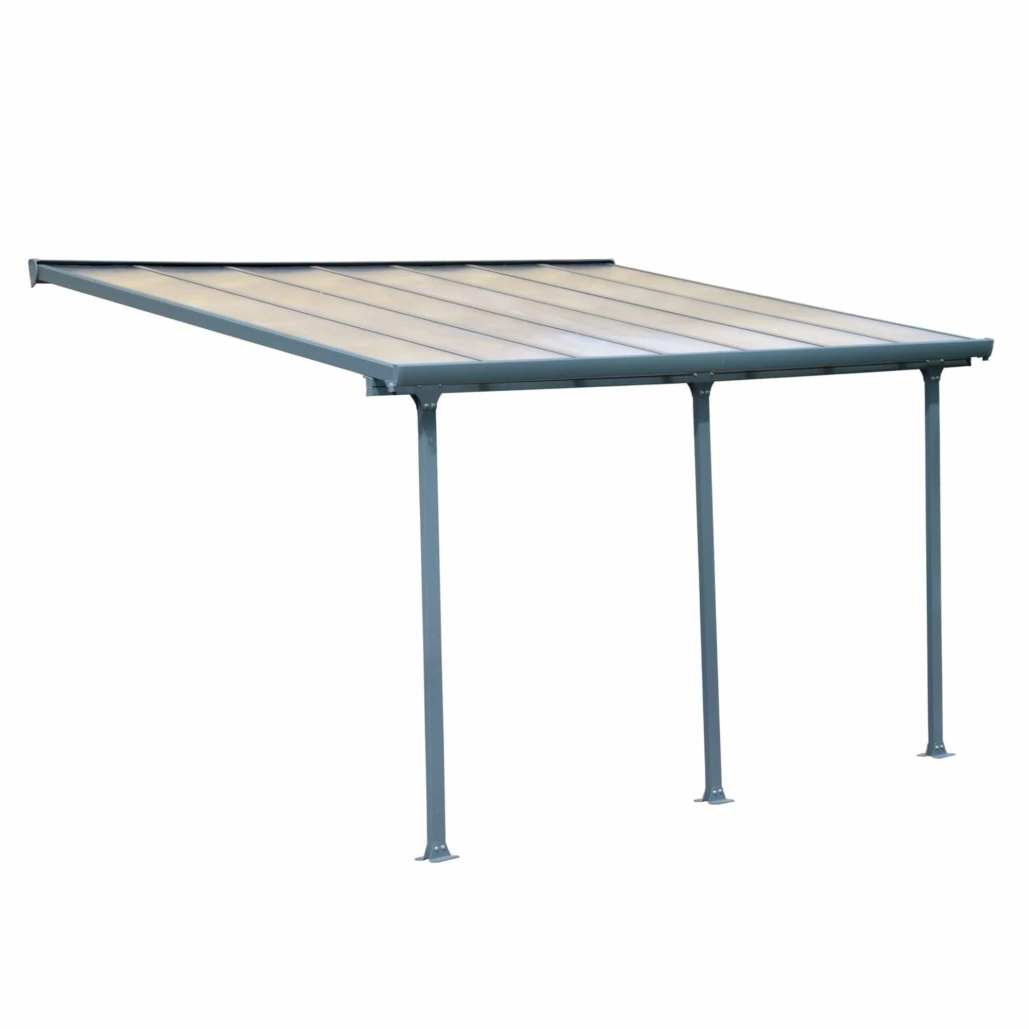 Palram - Canopia | 10 Ft Wide Feria Patio Cover - Gray Clear - Image 10