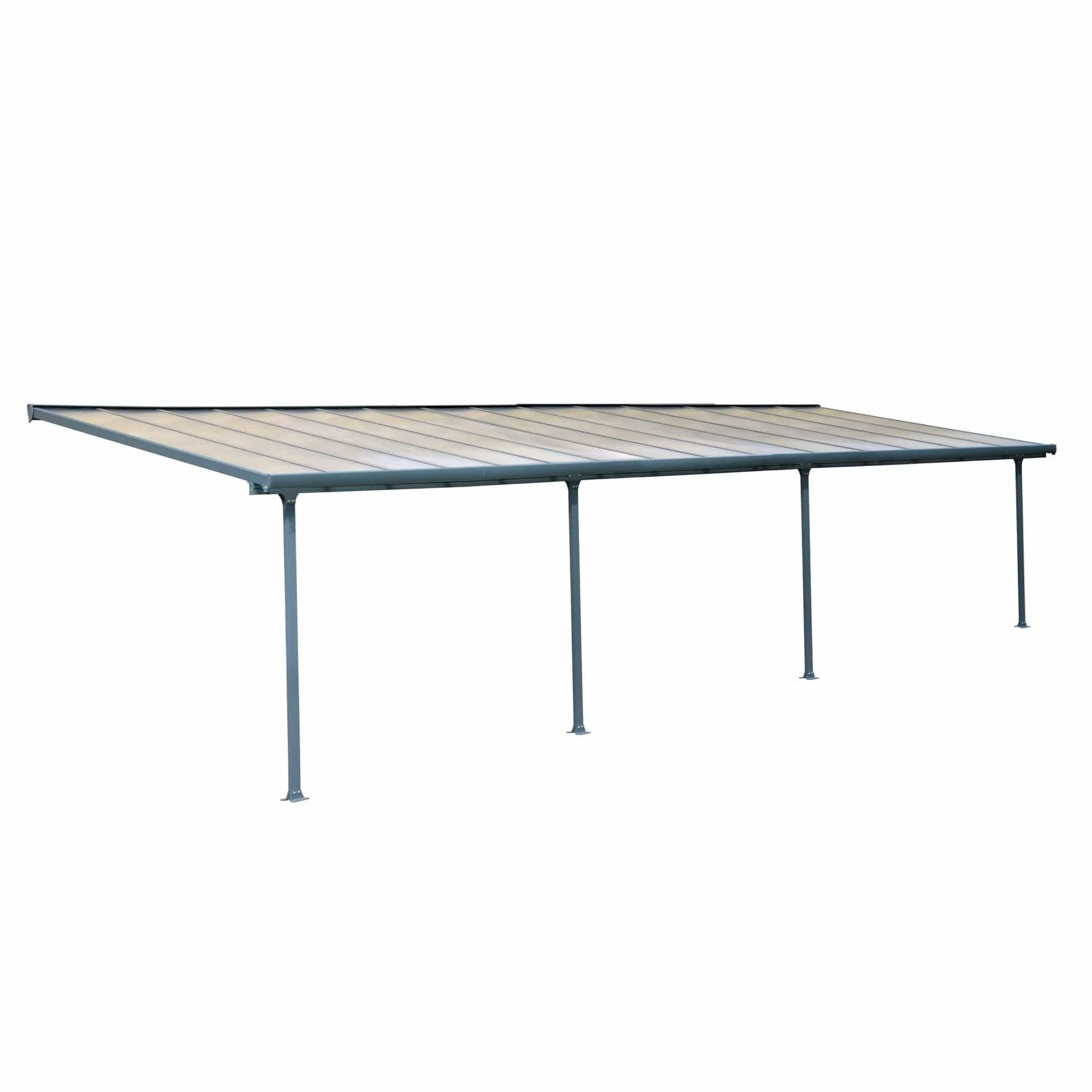 Palram - Canopia | 10 Ft Wide Feria Patio Cover - Gray Clear - Image 15